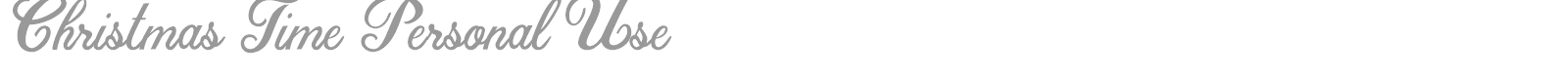Christmas Time font preview